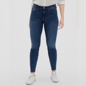 Gap True Skinny Jeans Denim High Waisted Rise Dark Wash Stretchy Basic Jeggings